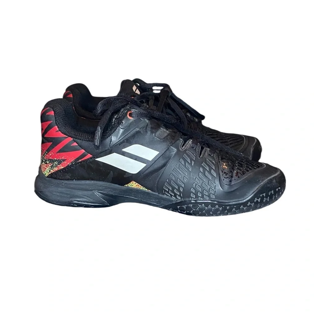 Babolat Propulse All Court Junior Tennis Shoes Black Red Size US 5.5 EUR 38